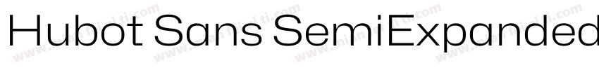 Hubot Sans SemiExpanded Light字体转换